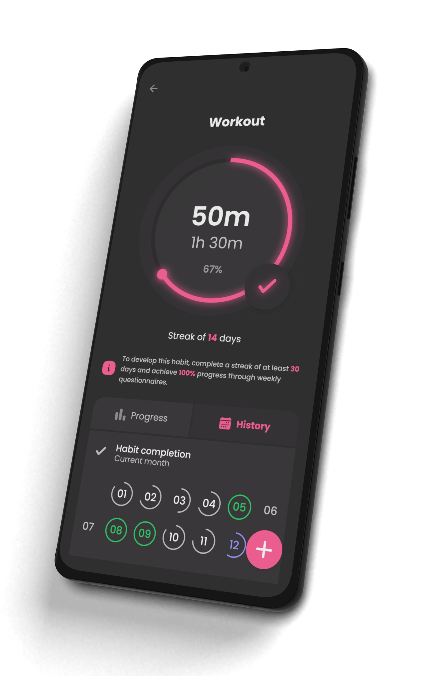 Vaner - Habit compliance: duration